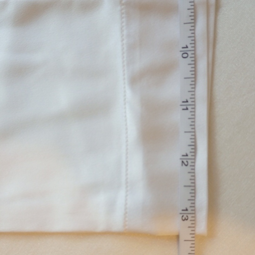 NWT Michael Lo Sordo Relaxed Silk Boy Pant 10 Wide Leg White - Picture 16 of 16
